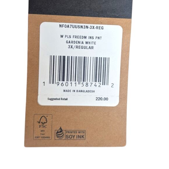 THE NORTH FACE Women's Freedom Insulated Pant Cream Sz 3X - Picture 7 of 7